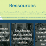 Base de ressources sur les sciences comportementales appliquées au tourisme